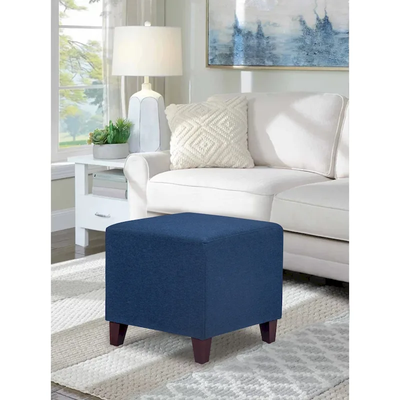 British Style Cube Ottoman Footstool