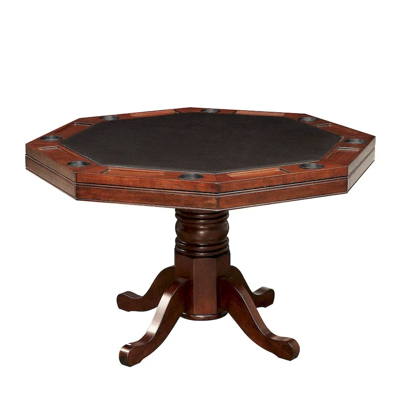 Traditional Cherry Solid Wood Poker Table