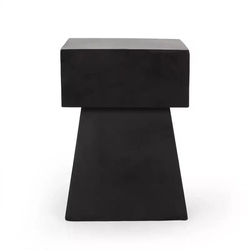 Christopher Knight Home Aesop Modern Patio Lightweight Concrete Side Table