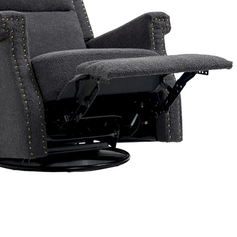 Swivel Manual Recliner Chair 360 Degree Leisure Arm Chair, Nursery Rocking Chairs