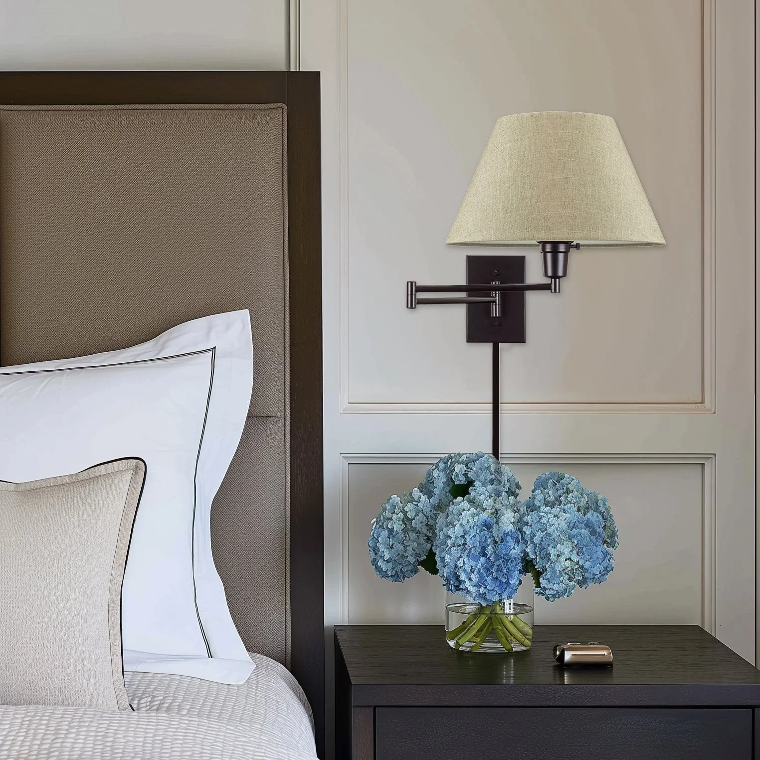 Cambridge 15 Swing Arm Wall Lamp - Plug In/Wall Mount