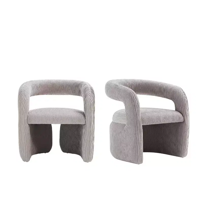 Manhattan Comfort Set of 2 Corvette Modern Velvet Upholstered Dining Chairs