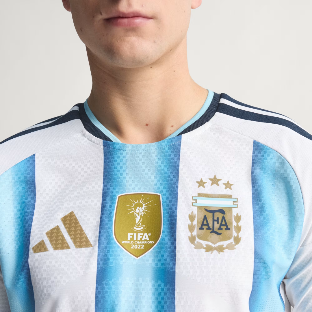 Player Version Argentina Home Long Sleeve Authentic Jersey World Cup 2026