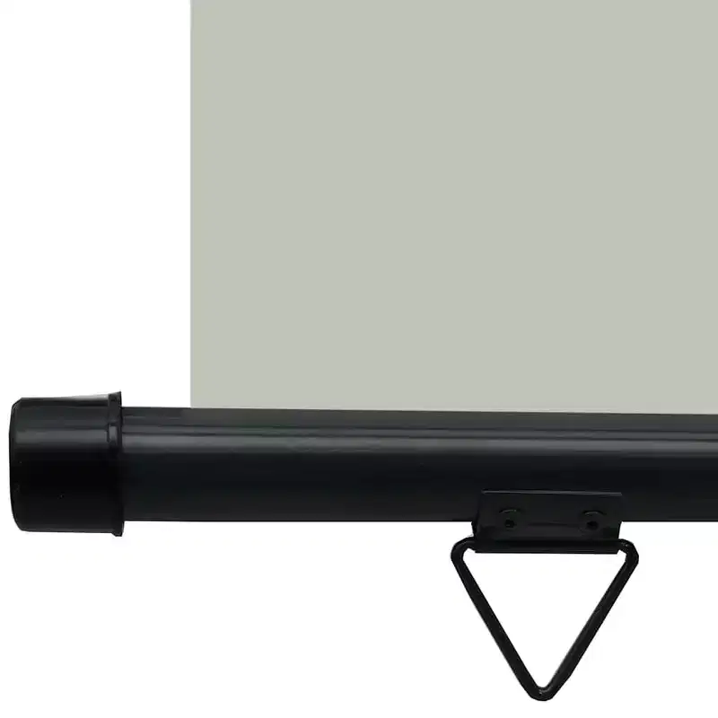 vidaXL Balcony Side Awning Grey Steel 41.3 x 98.4 in Adjustable Armrests