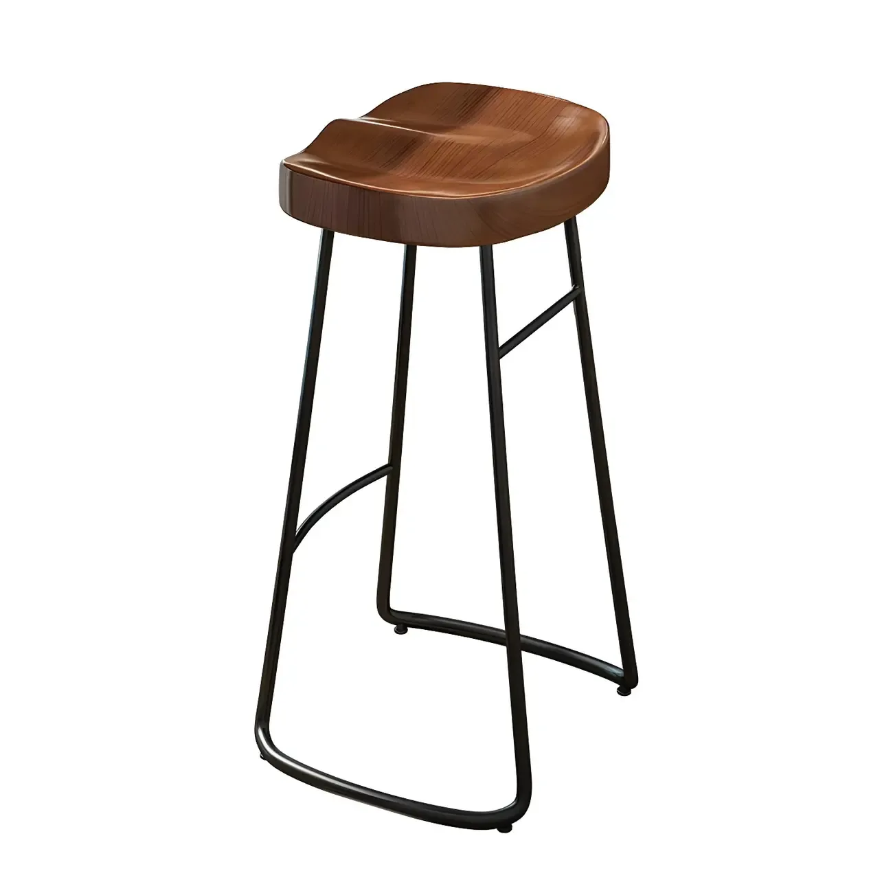 Modern Manufactured Wood Pub Table and Backless Stools Sets