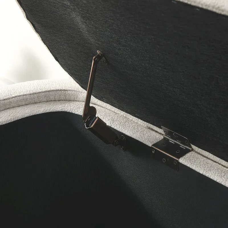 Chenille Upholstered Bench