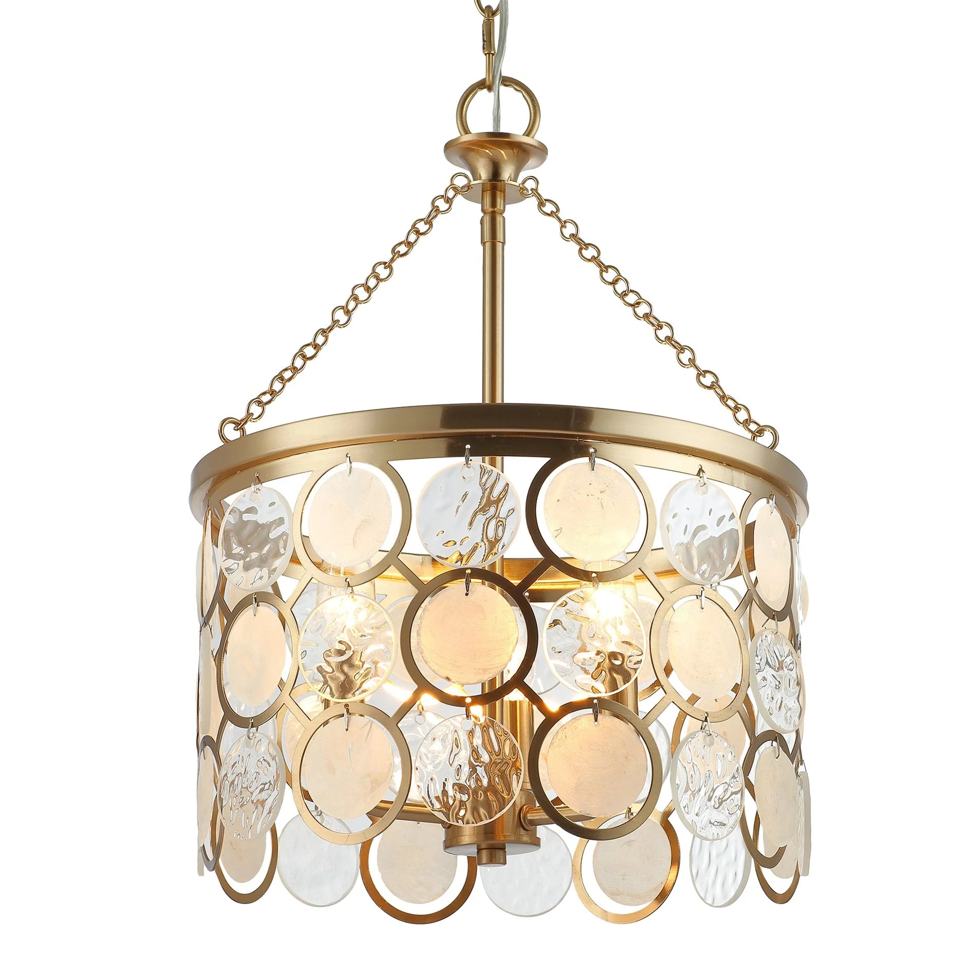 Estelle 18 Modern Chic 3-Light Crystal Pendant Chandelier
