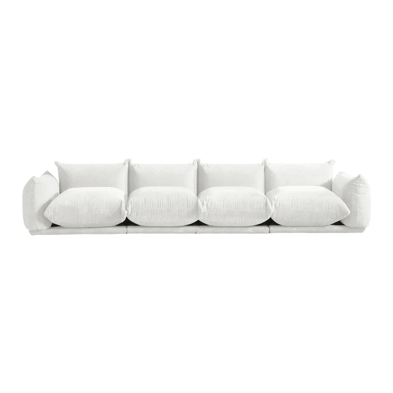 Modular Upholstered Sectional Sofas Chenille Fabric Lounge Counches