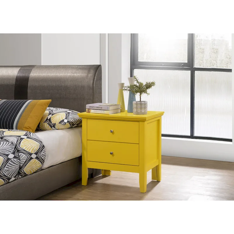 Primo 2-Drawer Nightstand (24 in. H x 19 in. W x 15.5 in. D)