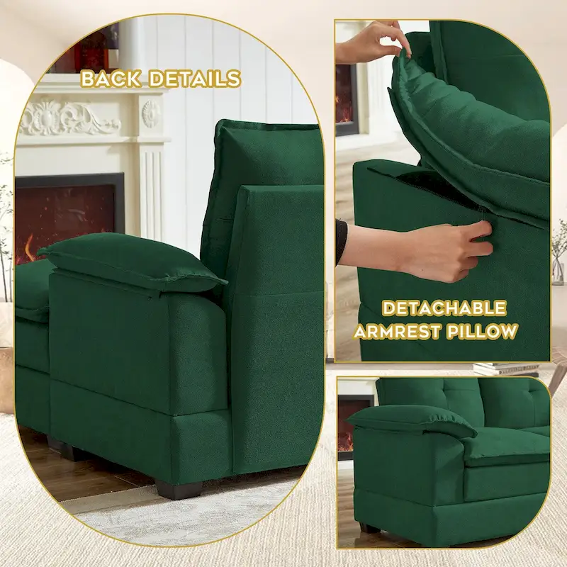 82.28 L Shaped 3 Pieces Living Room Sets