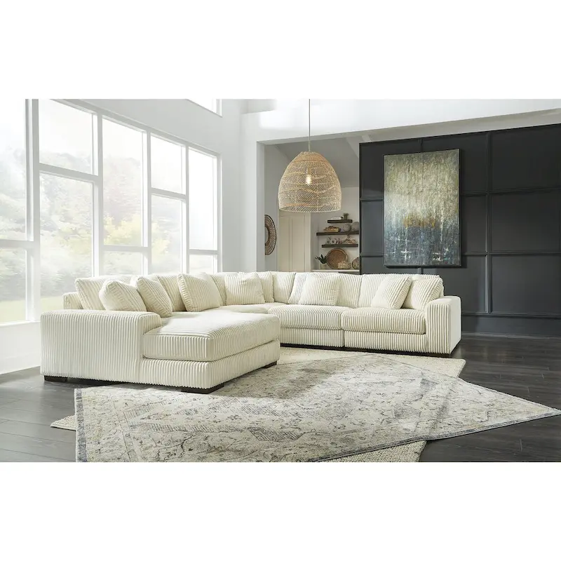 5-Piece Sectional with Chaise - 133W x 133D x 38H