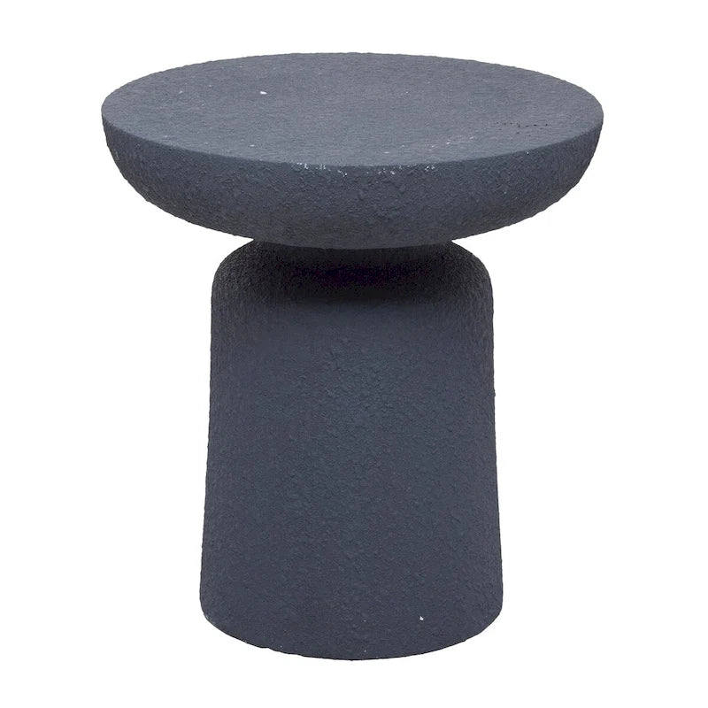 Hourglass Outdoor Accent Table, Weather-Resistant Ceramic, 14