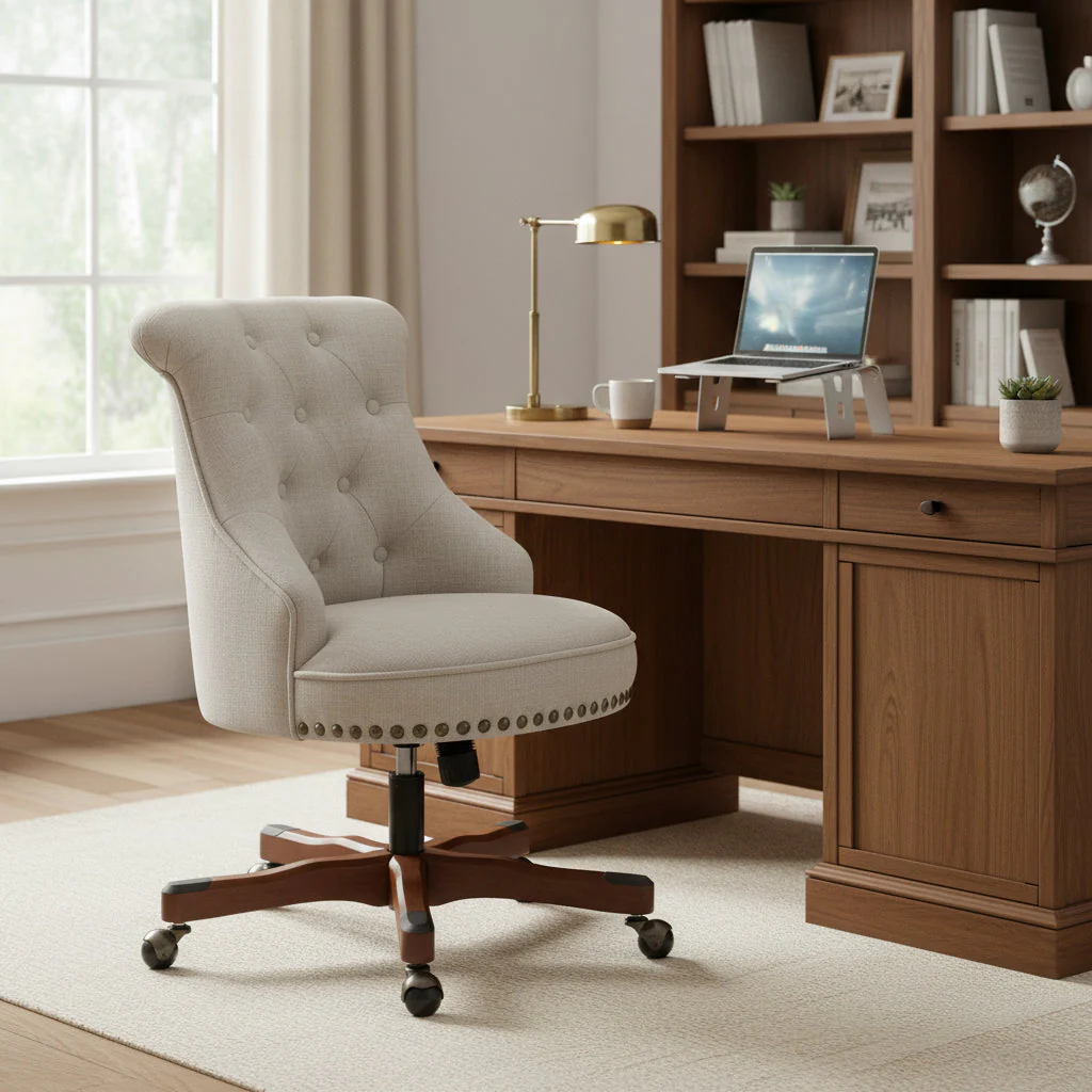 Natural Swivel Office Chair