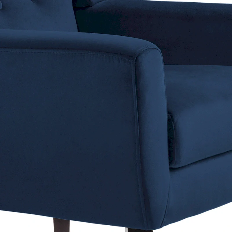 Velvet Accent Chair Living Room Upholstered Armchair