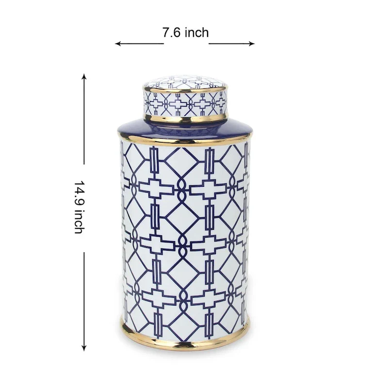 Beloved Geometric Jar with Lid
