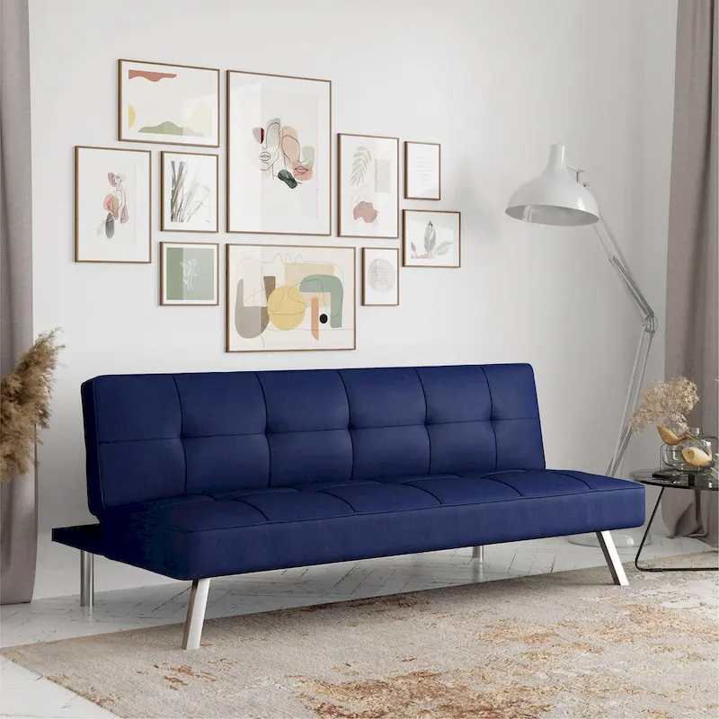 Convertible Sofa with Finger Guard – Sofa, Lounger & Full-Size Bed