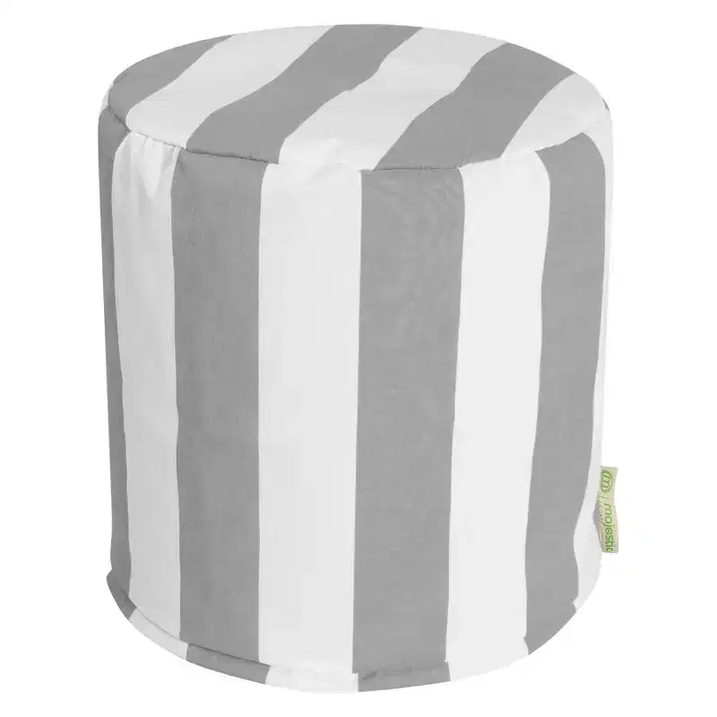 Majestic Home Goods,Pouf Vertical Stripe