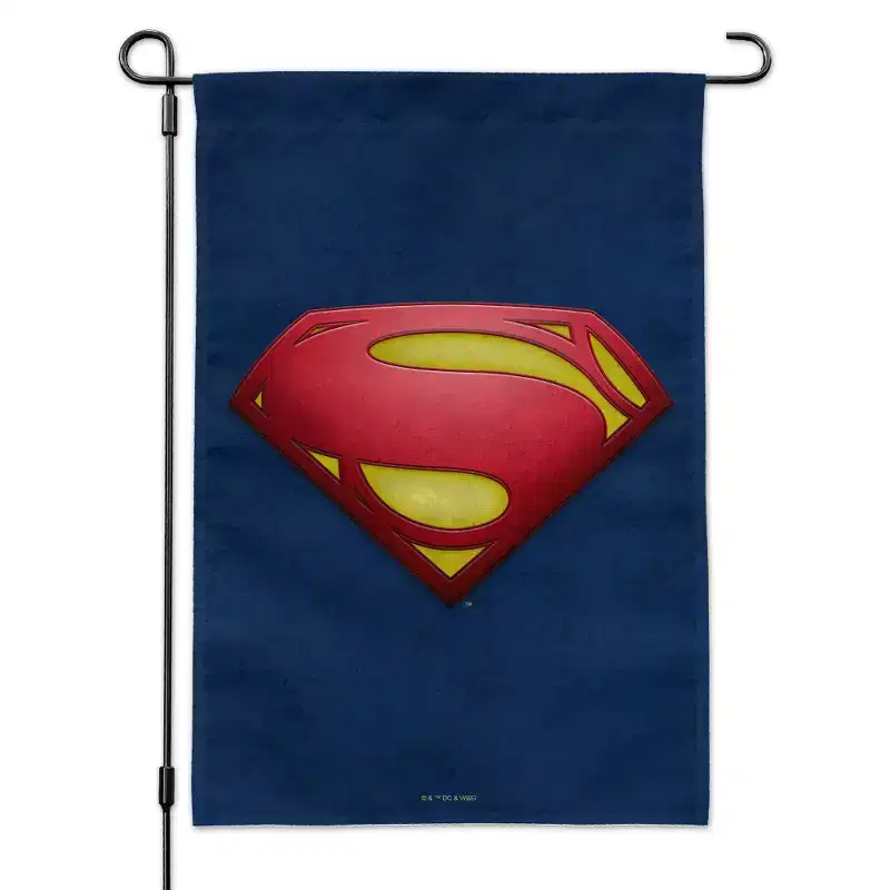 The Flash Supergirl Logo Garden Yard Flag with Pole Stand Holder