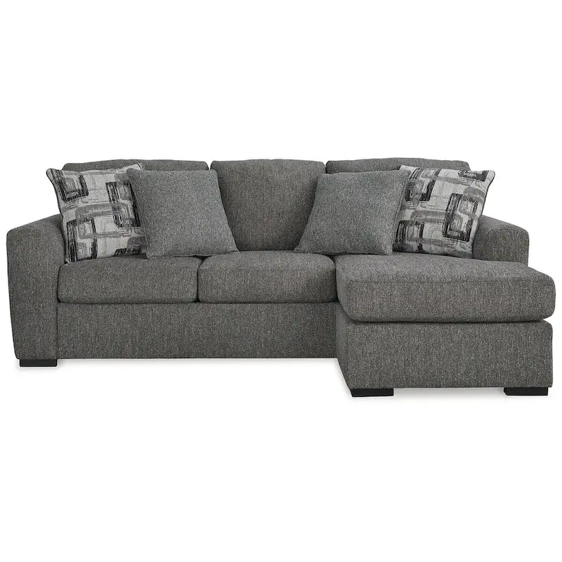 Signature Design by Gardiner Pewter Sofa Chaise - 101 W x 63 D x 40 H