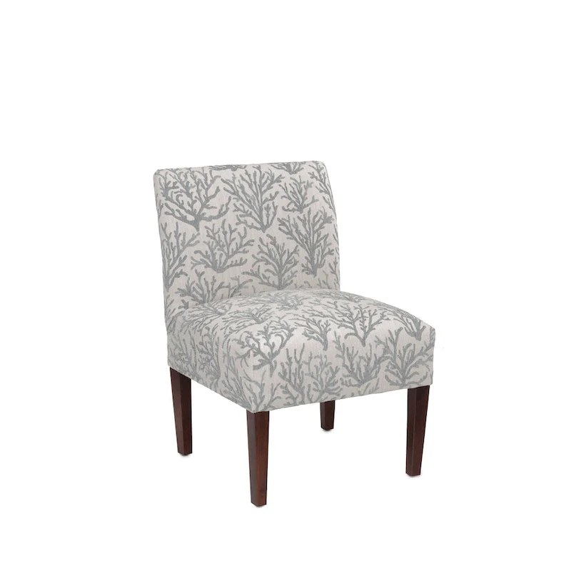 Samantha Transitional Button Tufted Slipper Chair