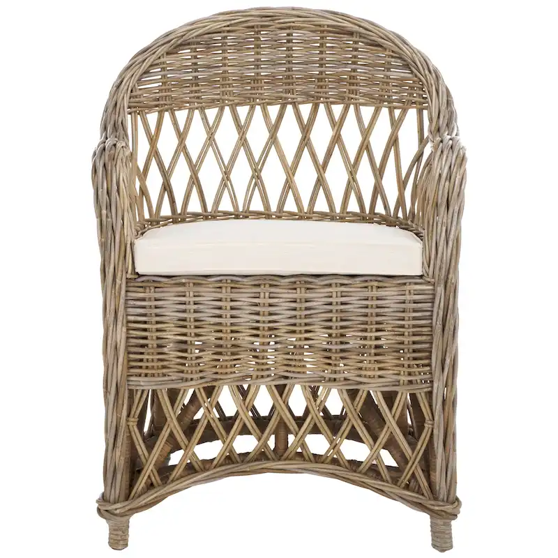 Spyrini Natural Kubu Rattan Club Chair – Open Weave, Indoor/Sunroom (26