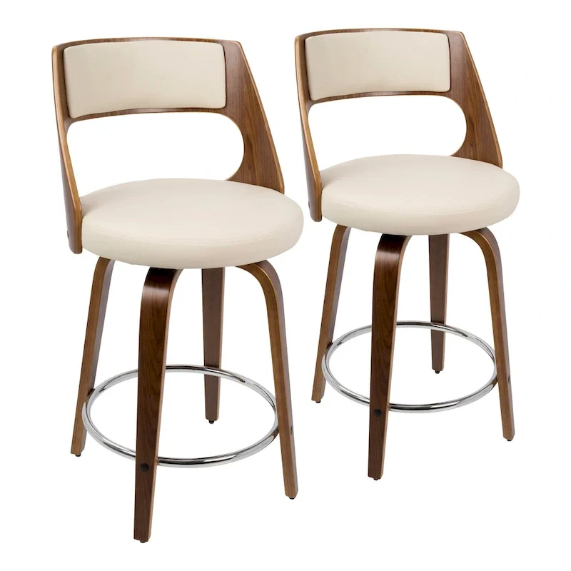 Carson Carrington Alingsas Mid-century Modern Counter Stool (Set of 2)