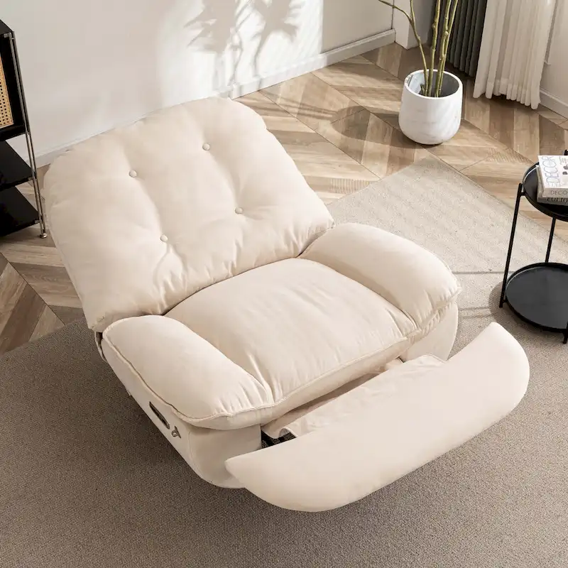 Power Swivel Recliner With USB Charger and Bluetooth Music Player