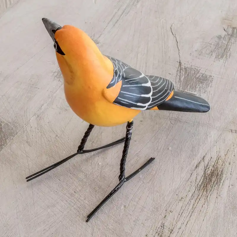 Novica Handmade Altamira Oriole Ceramic Figurine