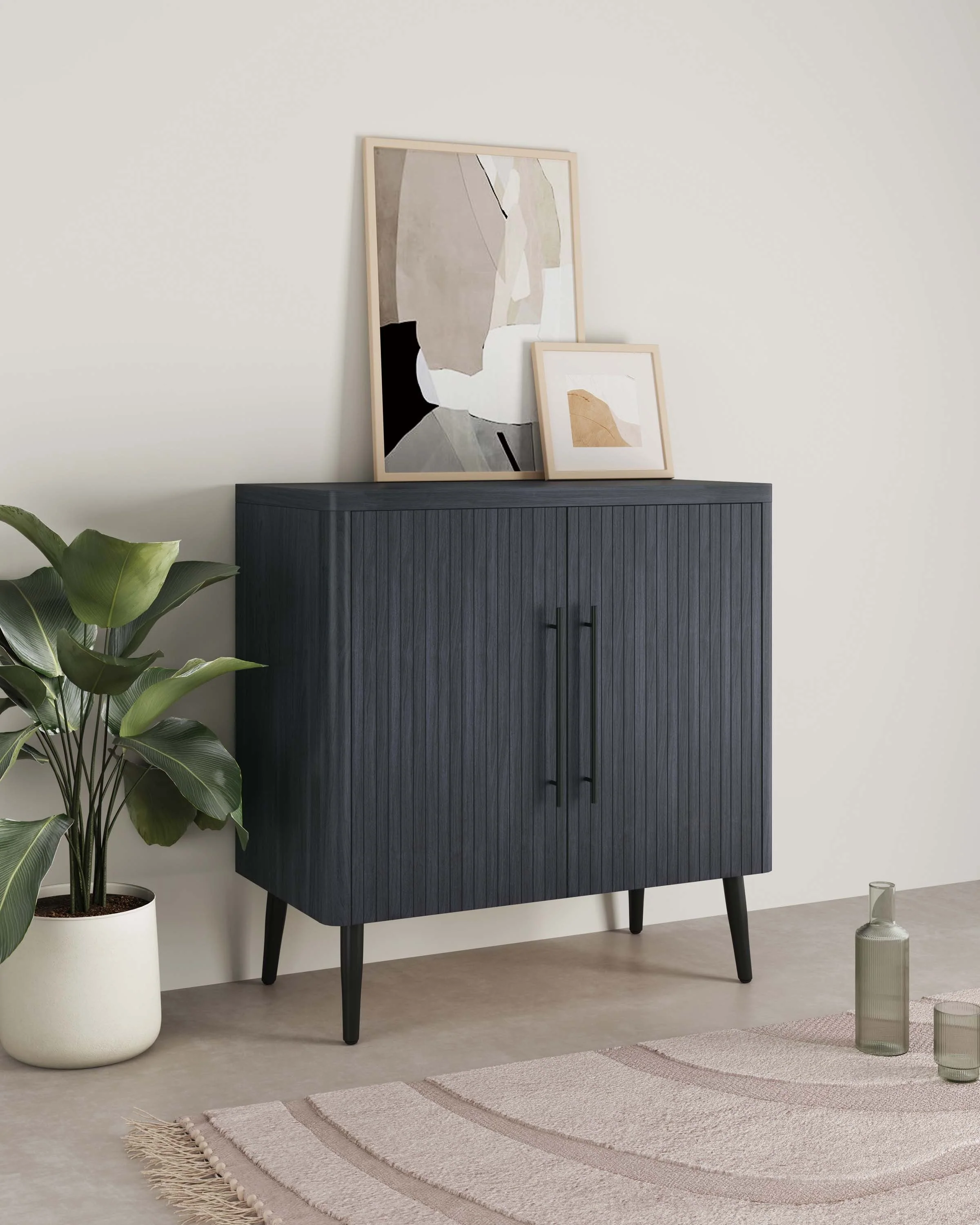 Jodie 31' Fluted Accent Storage Cabinet