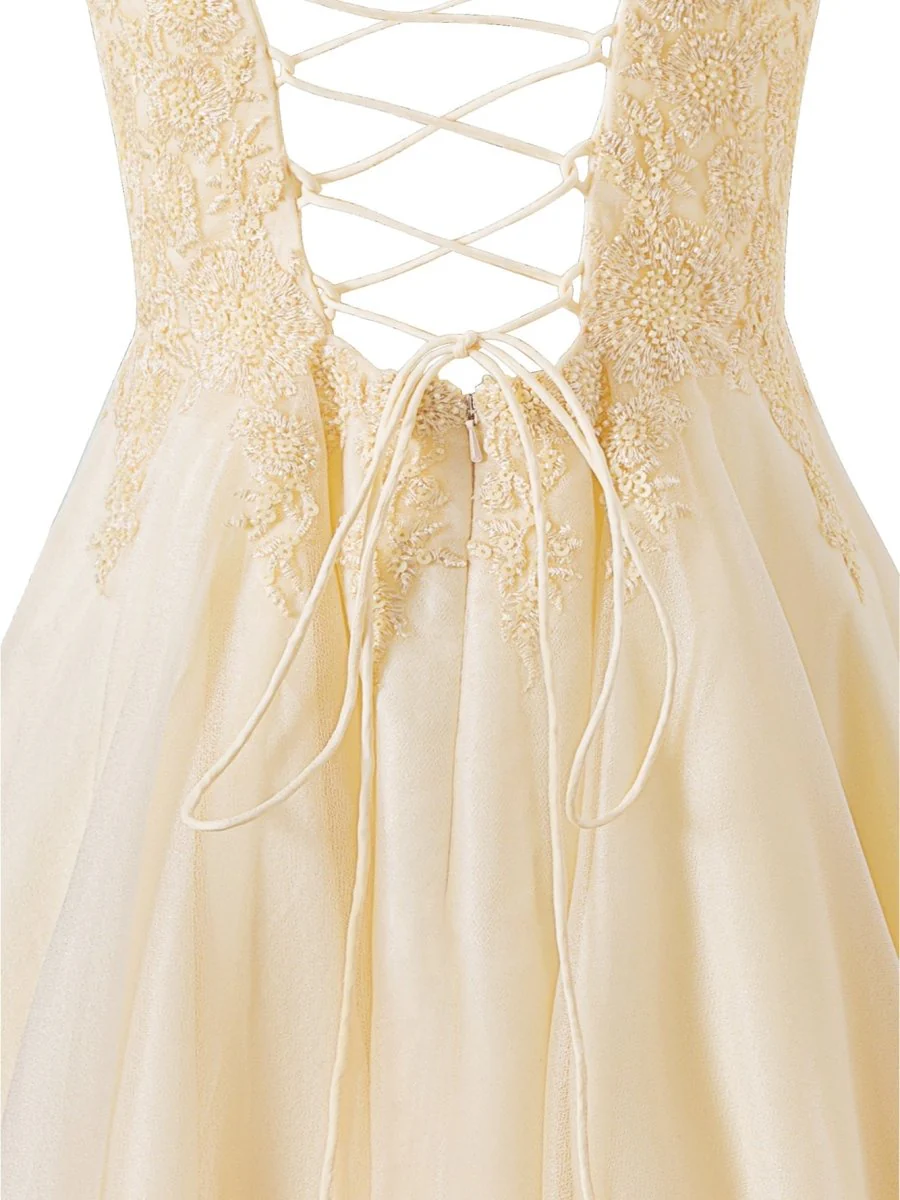 Navy Blue A-line Chiffon Short Homecoming Dress