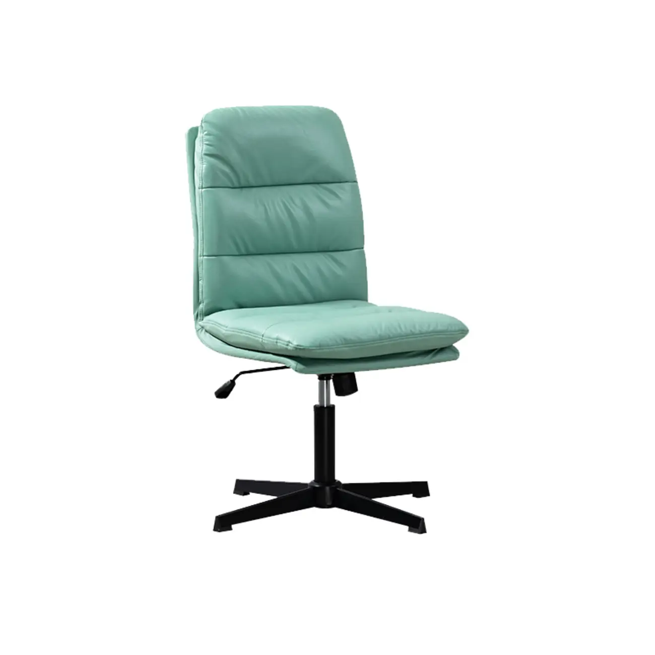 White Leather Tilt Lock Swivel Office Chairs