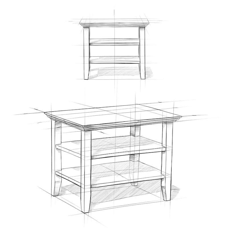 WYNDENHALL Normandy 14 inch Wide Solid Wood Transitional Narrow Side Table - 14 Inches wide