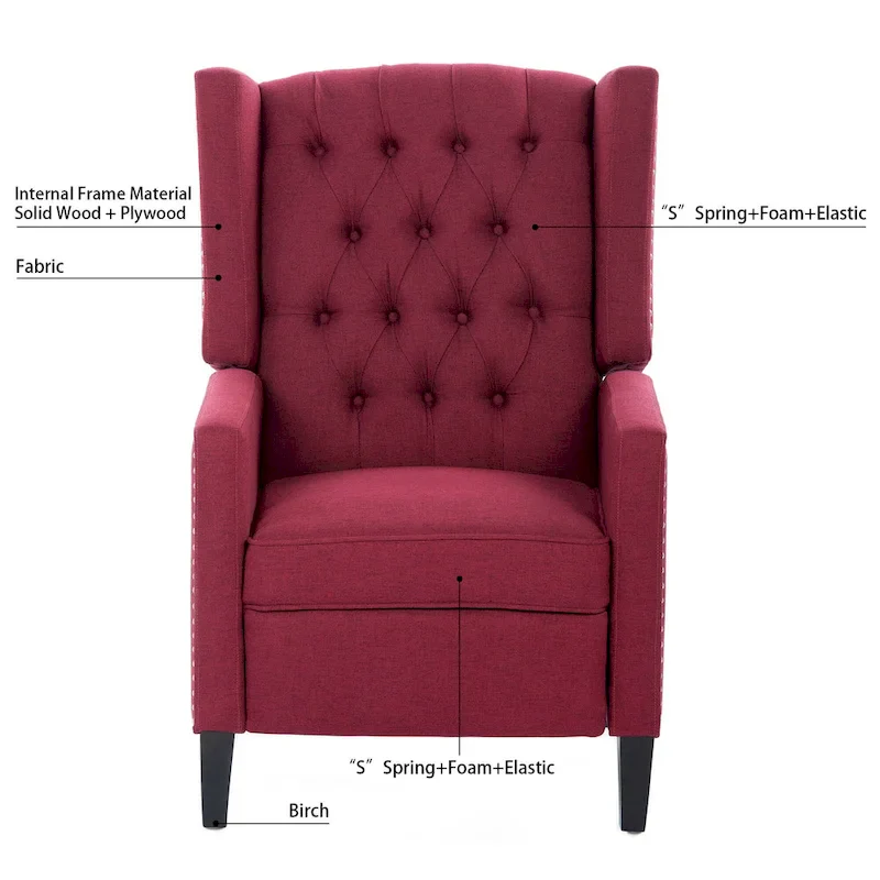 27  Wide Manual Wing Chair Recliner