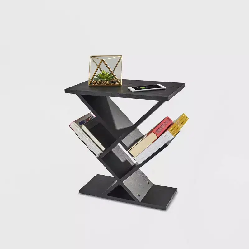 Zig Zag Accent Table Black Walnut - Adesso