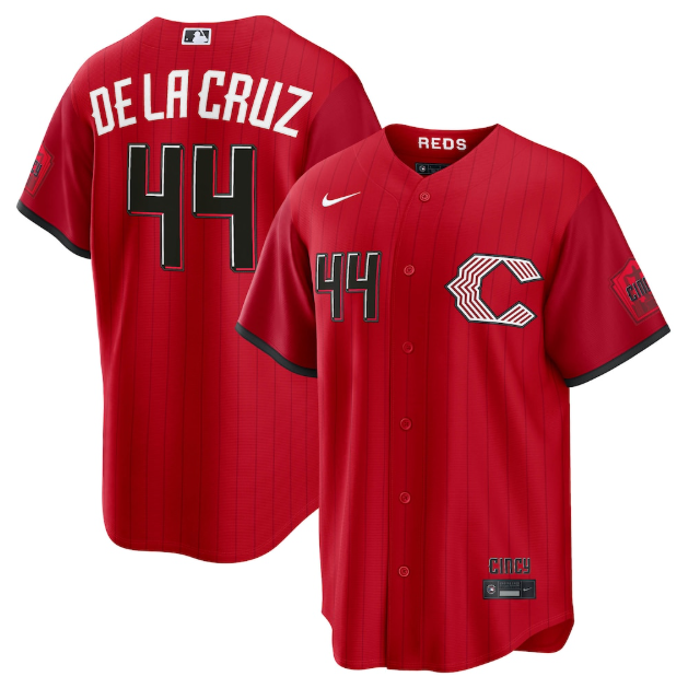 Cincinnati Reds Elly De La Cruz Red 2026 City Connect Stadium Jersey