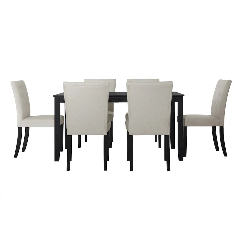 CraftPorch Glam 7-Piece Wooden Dining Chair