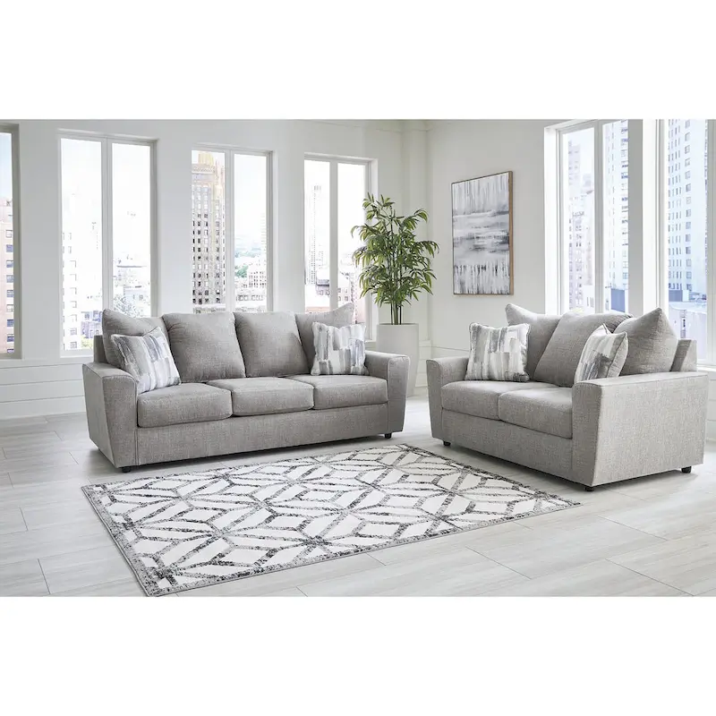 Signature Design by Ashley Stairatt Gray 2-Piece Upholstery Package - 86 W x 38 D x 39 H