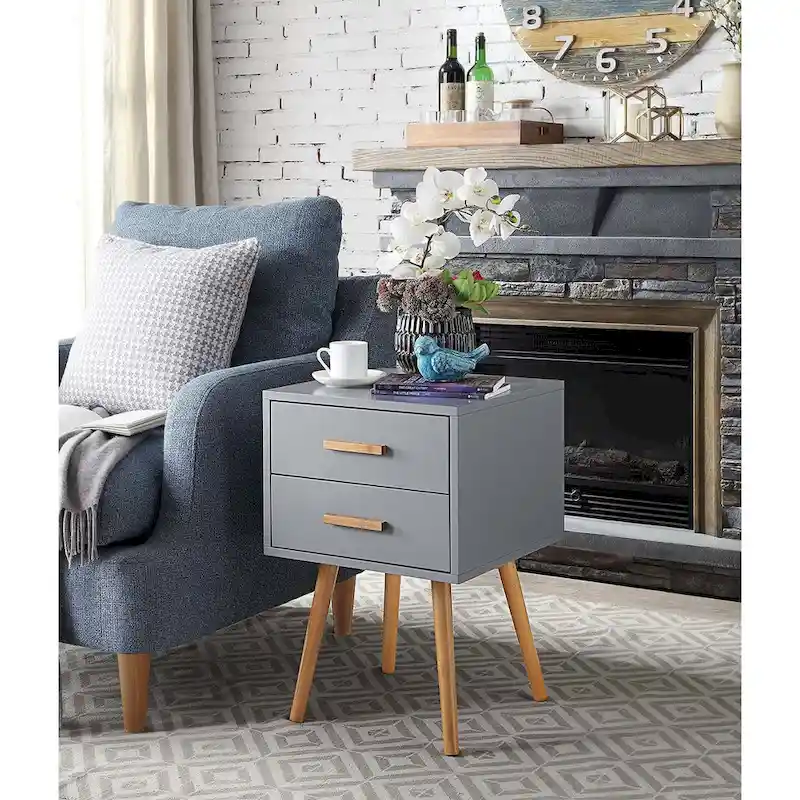 Convenience Concepts Oslo 2 Drawer End Table