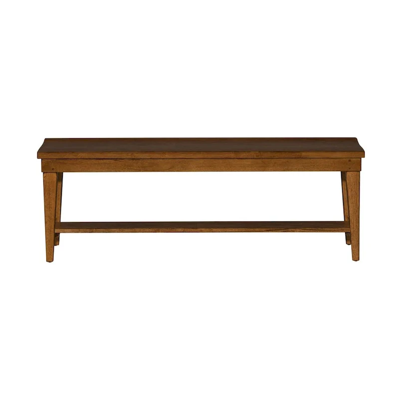 Tobacco Finish Rubberwood Bench