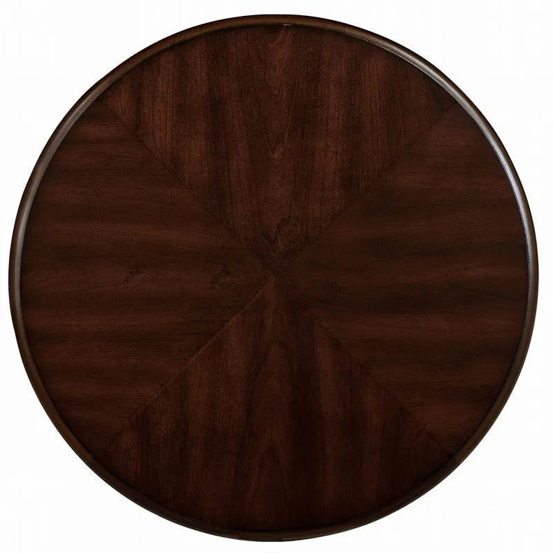 22 Inch Round End Table with Shelf