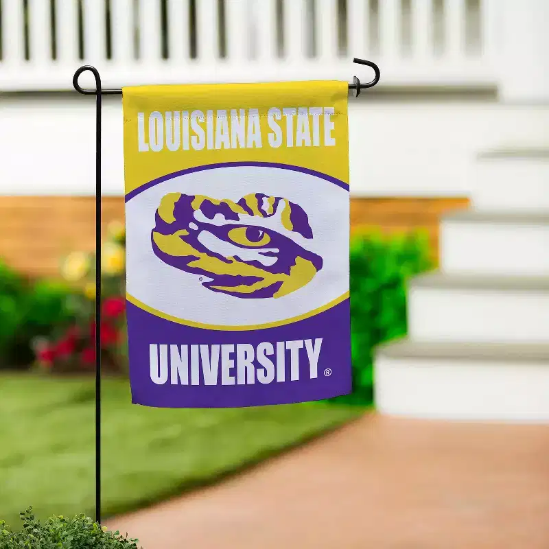 NCAA Louisiana State University Garden Flag 12x18 Double Sided, Officially Licensed Sports Flags For Outside, Indoor and Outdoor Students & Alumni