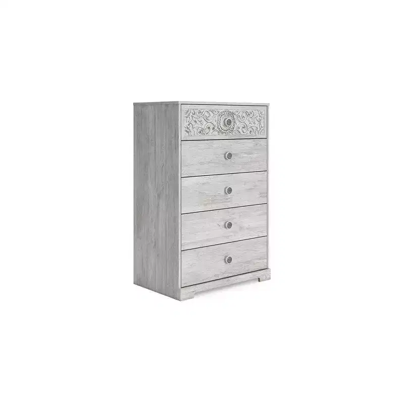 Signature Design by Ashley Casual Paxberry Chest of Drawers, Whitewash