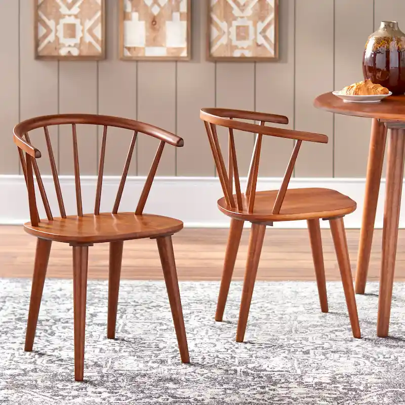 Solid Wood Spindle Dining Chairs