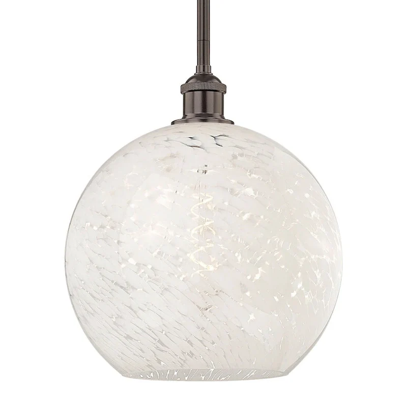Innovations Lighting 616-1S 13 12 White Mouchette Pendant White