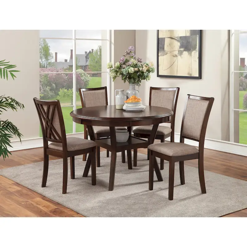 New Classic Furniture Baart 5-Piece Round Dining Set