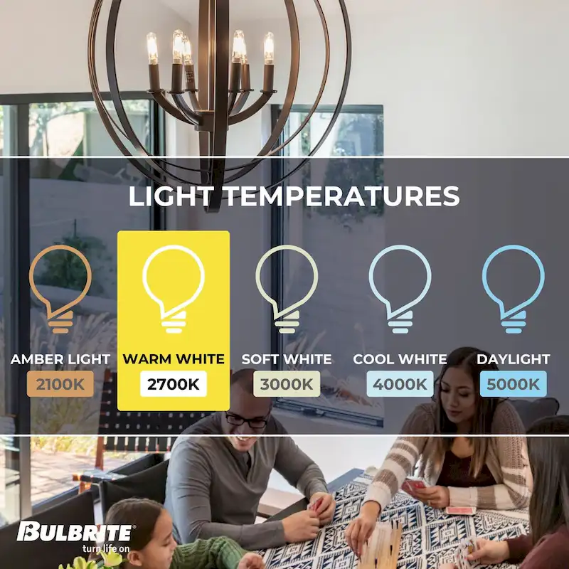 Bulbrite KX2000 Pack of (2) 60 Watt Dimmable Frost T3 Xenon Light Bulbs with Mini-Candelabra (E11) Base, 2700K Warm White Light