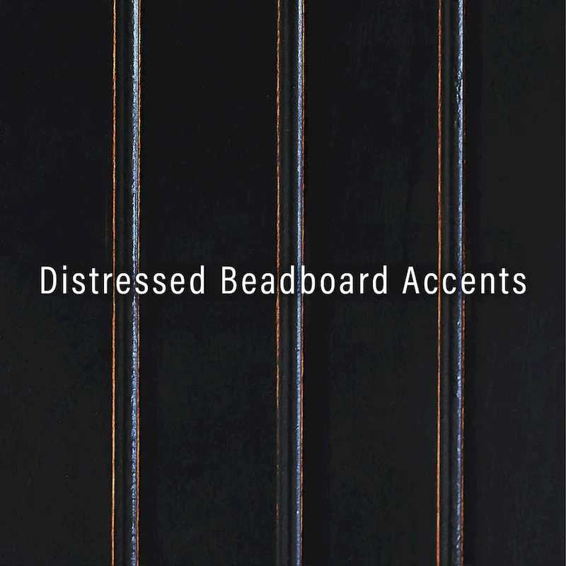 Crosley Seaside Kitchen Pantry in Distressed Black Finish