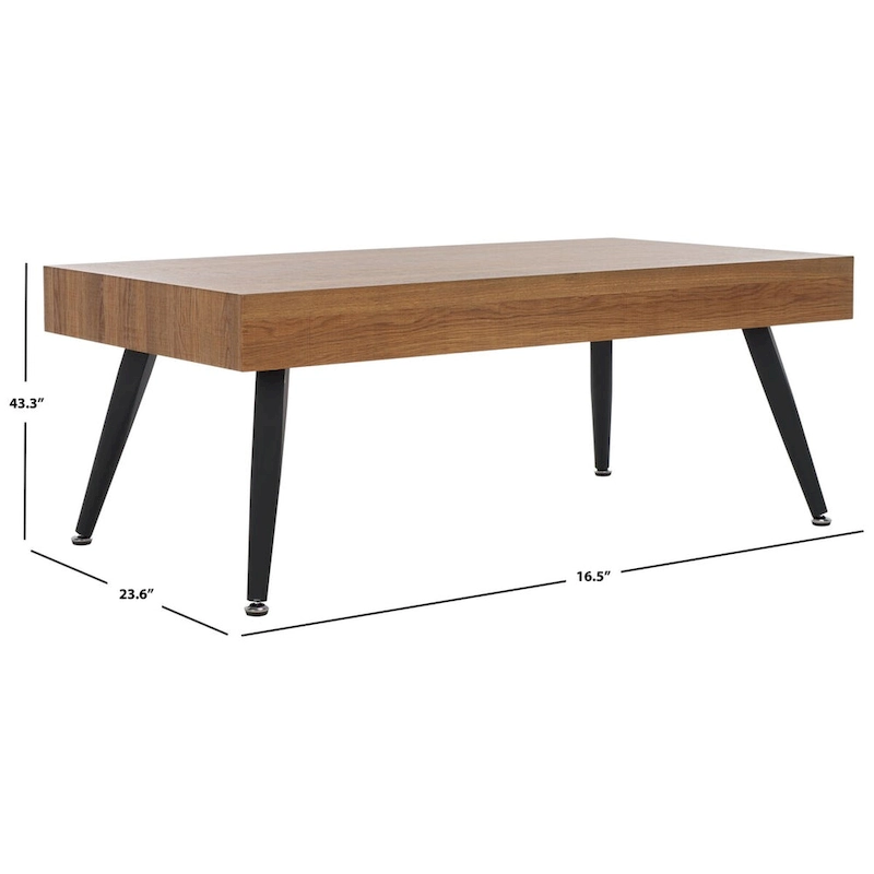 SAFAVIEH Clevie Modern Coffee Table - 43.3 x 23.6 x 16.5 - 43Wx24Dx17H