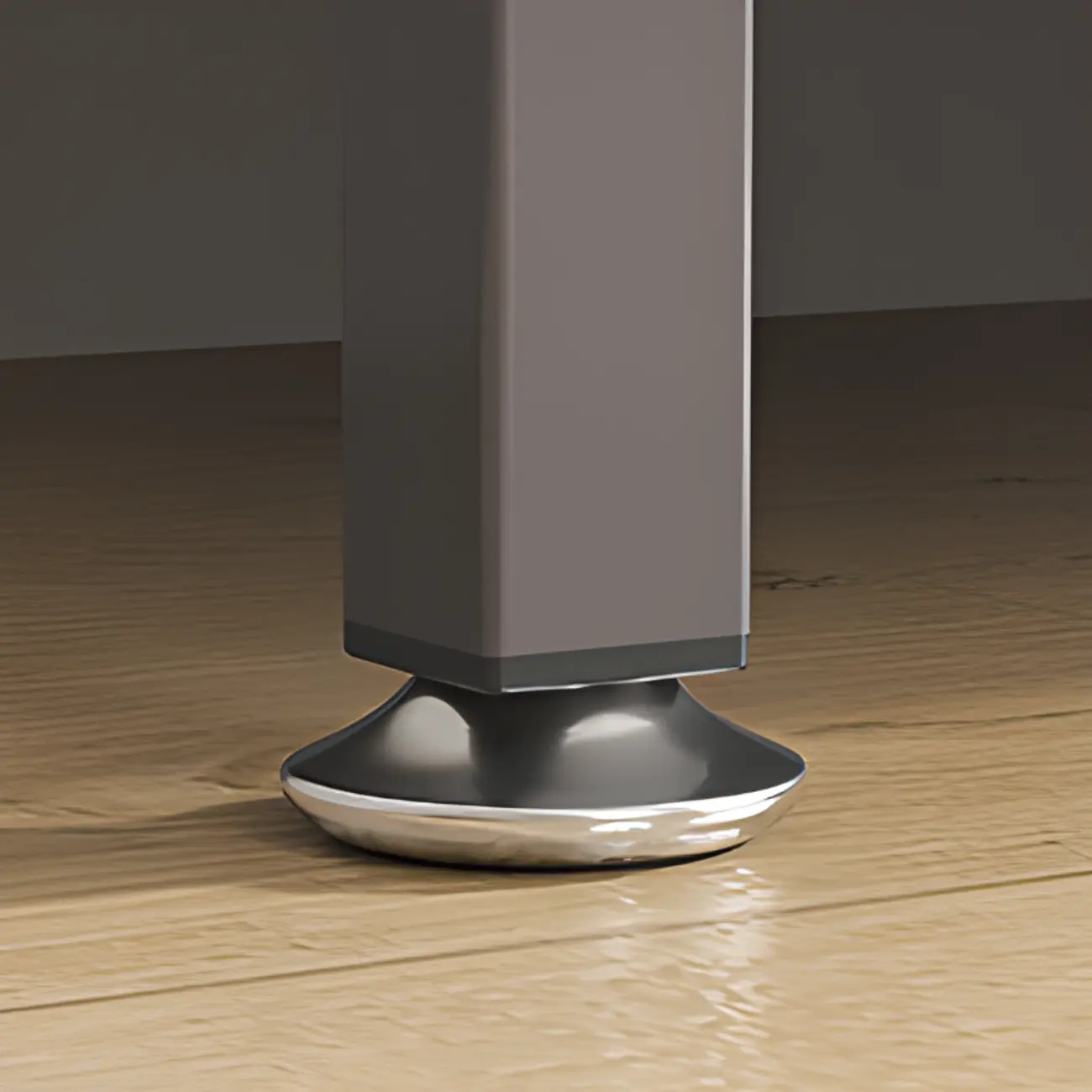 Modern Steel Multi-Shelf Sideboard with Pegboard Back