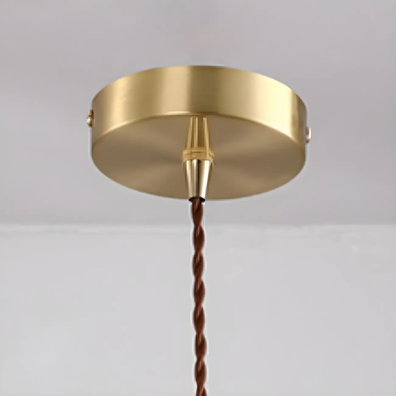 Modern Gold Accent Glass Flower Pendant Light